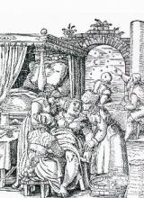 Ilustração de Jost Amman para "De Conceptu et Generatione Hominis, 1554, Jacob Rueff", Museu de Arte da Filadélfia