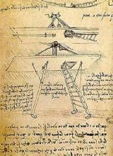 Máquina voadora, Institute de France, Paris - Leonardo da Vinci.